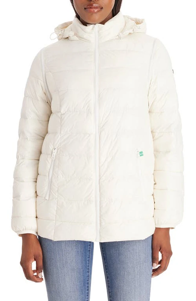 Modern Eternity Lightweight Puffer Convertible 3-in-1 Maternity Jacket at Nordstrom,