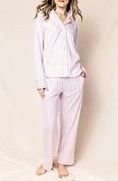 Petite Plume Pink Stripe Cotton Pima Pajamas at Nordstrom,