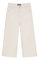 DL1961 Kids' Lily High Waist Wide Leg Jeans White at Nordstrom,