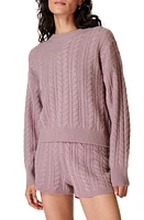 Sweaty Betty Cable Recycled Cashmere Blend Sweater Dusk Pink at Nordstrom,