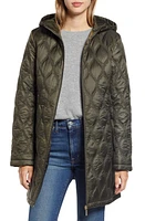 Gallery Quilted Water Resistant Coat at Nordstrom,