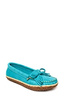 Minnetonka Kilty Tread Slipper Turquoise at Nordstrom,