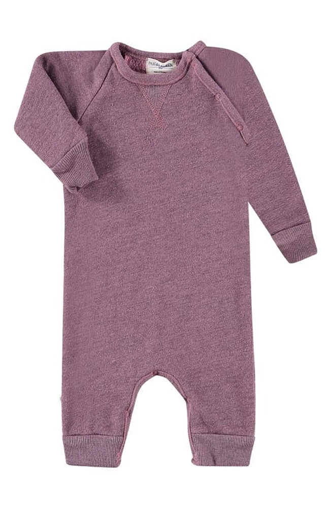 PAIGELAUREN Textured Fleece Romper at Nordstrom