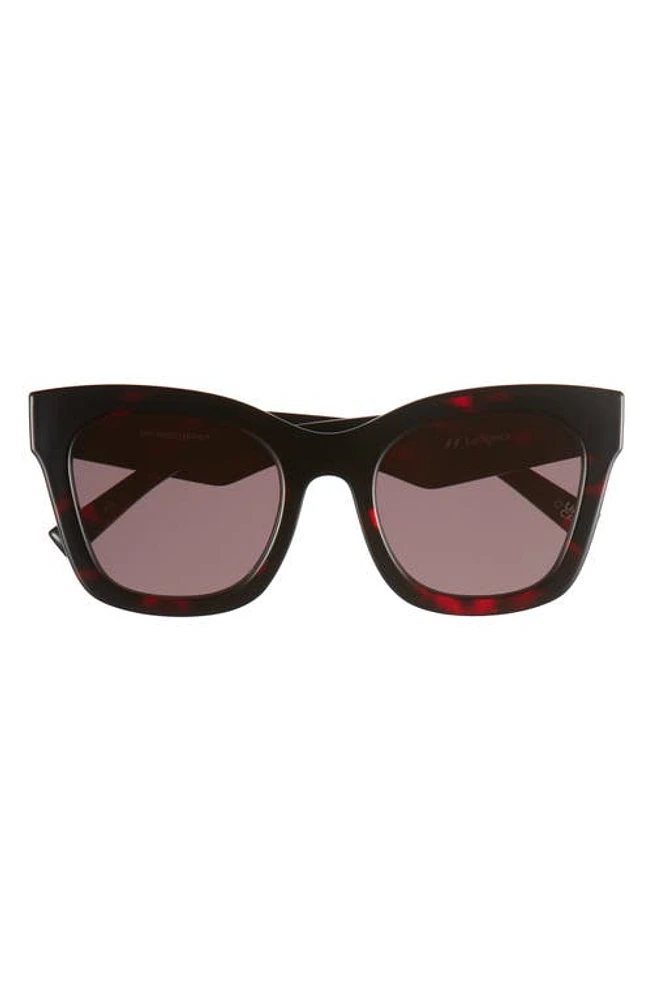 Le Specs Showstopper D-Frame Sunglasses in Cherry Tort at Nordstrom