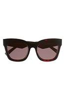 Le Specs Showstopper D-Frame Sunglasses in Cherry Tort at Nordstrom