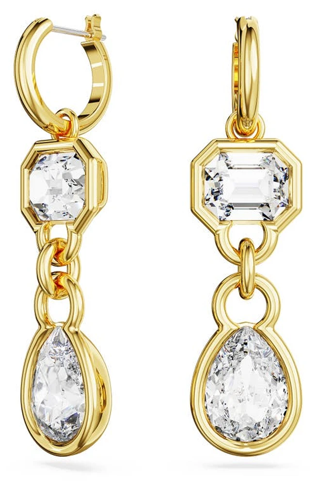 Swarovski Dextera Crystal Drop Earrings in Gold at Nordstrom