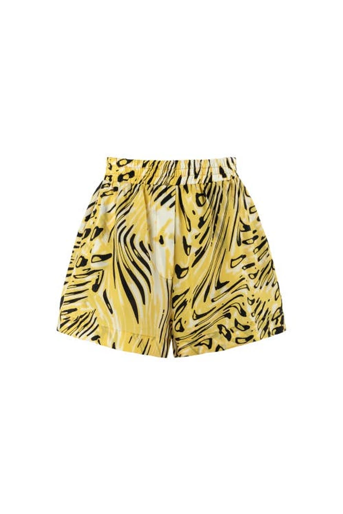 Nocturne High Waist Printed Shorts in Multi-Colored at Nordstrom