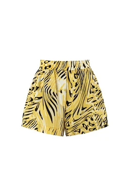 Nocturne High Waist Printed Shorts in Multi-Colored at Nordstrom