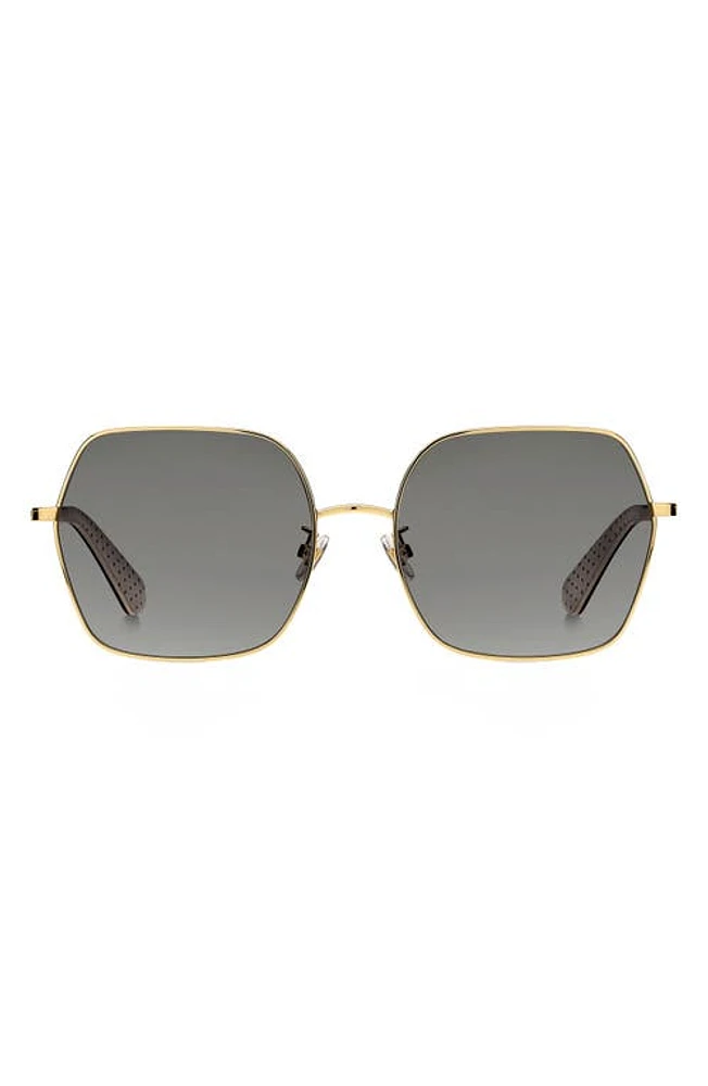 Kate Spade New York eloy 59mm polarized sunglasses in Gold at Nordstrom