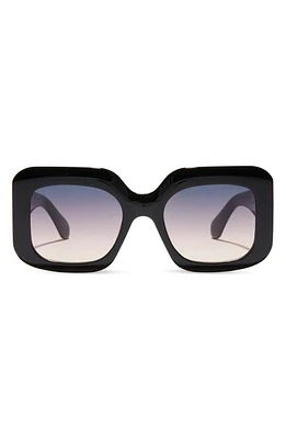 DIFF Giada 52mm Gradient Square Sunglasses in Black/Twilight Gradient at Nordstrom