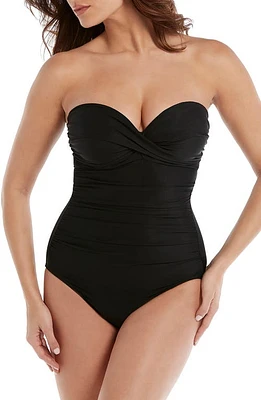 Miraclesuit Rock Solid Madrid Bandeau One-Piece Swimsuit at Nordstrom,