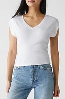 Michael Stars Tati Power Shoulder Rib Top at Nordstrom,