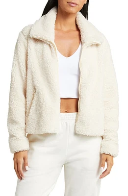 Beyond Yoga Faux Fur Zip Jacket at Nordstrom,