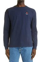 KENZO Men's Boke Flower Long Sleeve Graphic Tee Midnight Blue at Nordstrom,