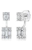 Mindi Mond Clarity Dual Cube Diamond Ear Jackets in 18Kwg at Nordstrom