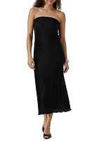 ASTR the Label Plissé Strapless Midi Dress at Nordstrom,