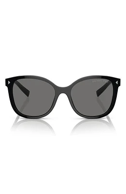 Prada 55mm Polarized Square Sunglasses in Black at Nordstrom