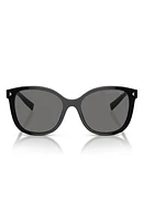 Prada 55mm Polarized Square Sunglasses in Black at Nordstrom