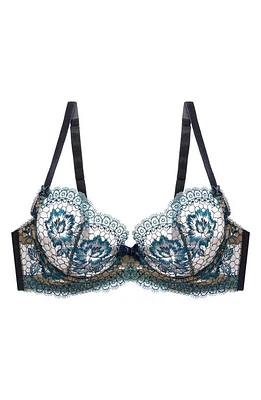 Dita Von Teese Eveline Underwire Bra in Navy at Nordstrom, Size 32C