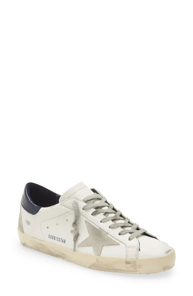 Golden Goose Super-Star Low Top Sneaker White/ice/night Blue at Nordstrom,