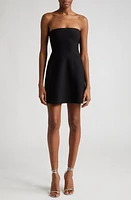 Brandon Maxwell Strapless Fit & Flare Minidress in Black at Nordstrom, Size Medium