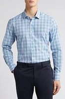 Scott Barber Microdobby Gingham Button-Up Shirt Grass at Nordstrom,