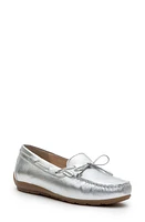 ara Amarillo Leather Driving Shoe Silver Gauchosoft -Metallic at Nordstrom,