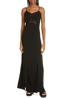 JASON WU Lace Trim Gown in Black at Nordstrom, Size 0