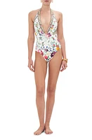 Camilla Plumes & Parterres Halter One-Piece Swimsuit And at Nordstrom,