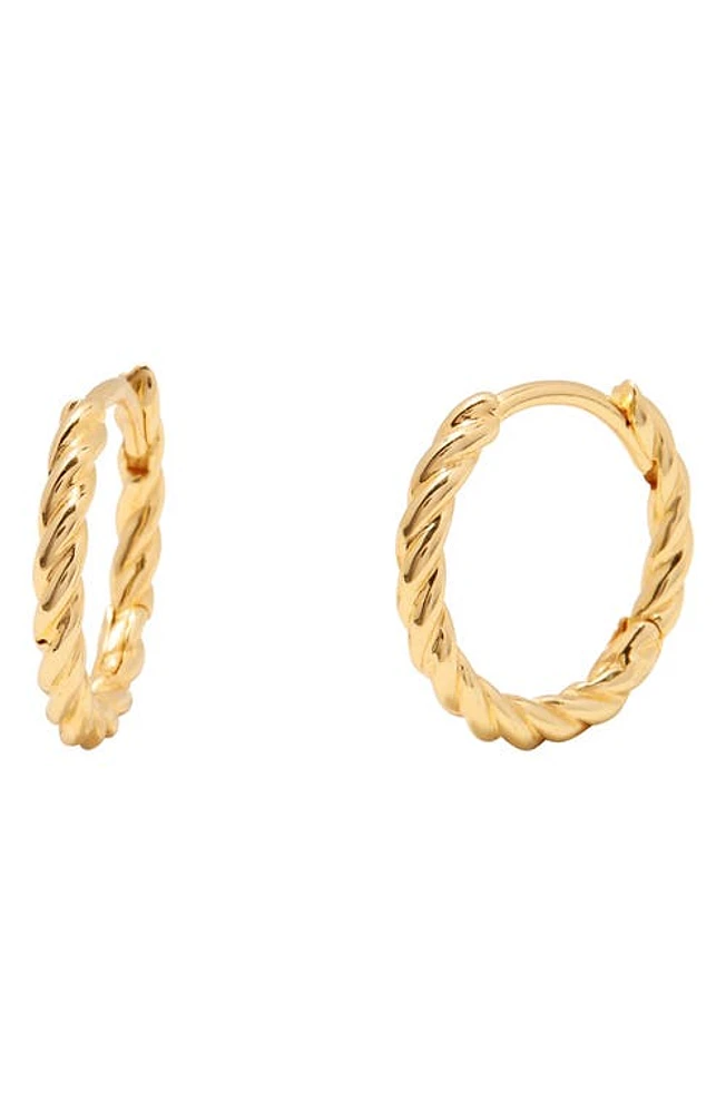 Brook and York Lottie Twisted Hoop Earrings in Gold at Nordstrom