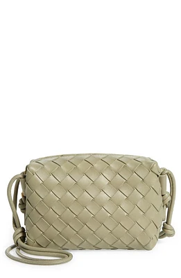 Bottega Veneta Small Intrecciato Leather Crossbody Bag in 2916 Travertine-Gold at Nordstrom