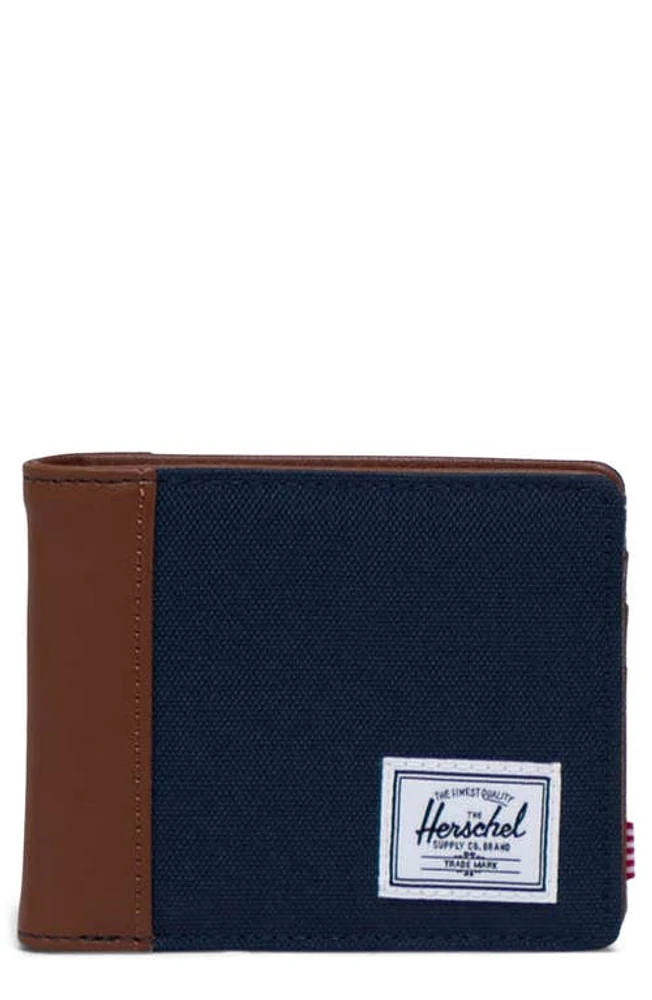 Herschel Supply Co. Hank Bifold Wallet in Navy/Tan at Nordstrom