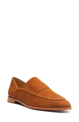 Schutz Maurice Loafer Dark Caramel Leather at Nordstrom,