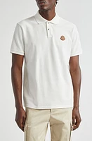 Moncler Logo Snap Placket Cotton Polo at Nordstrom,