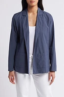 Eileen Fisher Organic Cotton Longline Blazer at Nordstrom