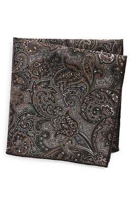 CLIFTON WILSON Print Cotton Pocket Square in Black at Nordstrom