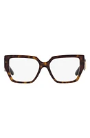 Dolce & Gabbana 55mm Square Optical Glasses in Havana at Nordstrom