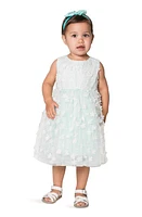 Popatu Kids' 3D Floral Appliqué Tulle Dress Mint at Nordstrom,