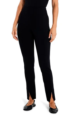 NIC+ZOE Ponte Ankle Leggings Black Onyx at Nordstrom