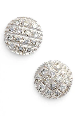 Dana Rebecca Designs 'Lauren Joy' Diamond Disc Stud Earrings in White Gold at Nordstrom