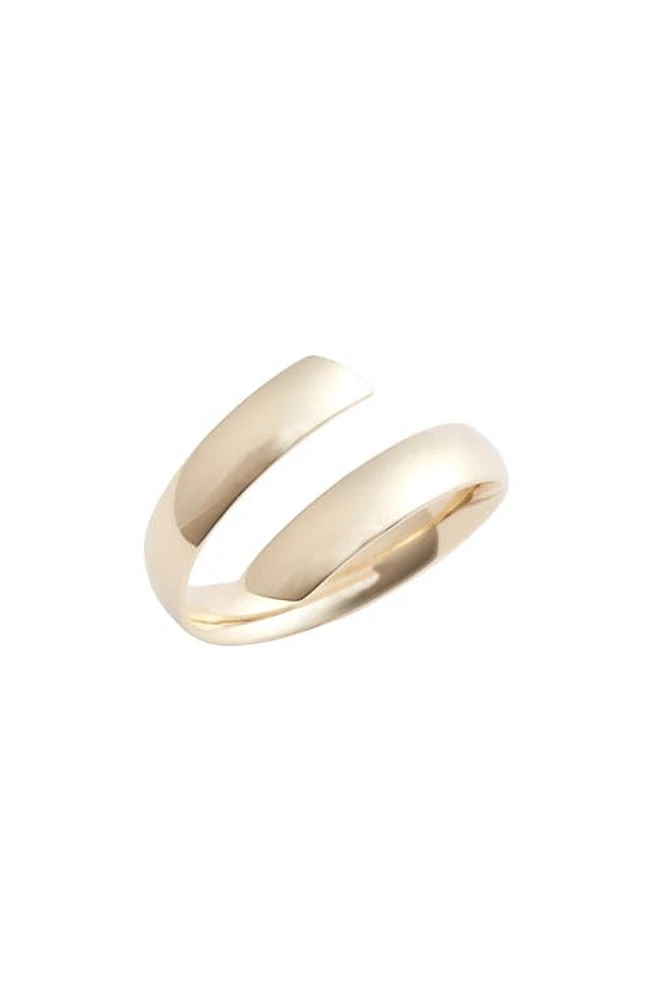 Bony Levy 14K Gold Beveled Edge Bypass Ring Yellow at Nordstrom,