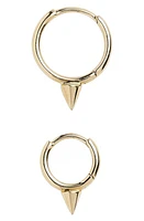 Maria Tash Short Spike Clicker Earring in Yellow Gold at Nordstrom, Size 9.5 Mm