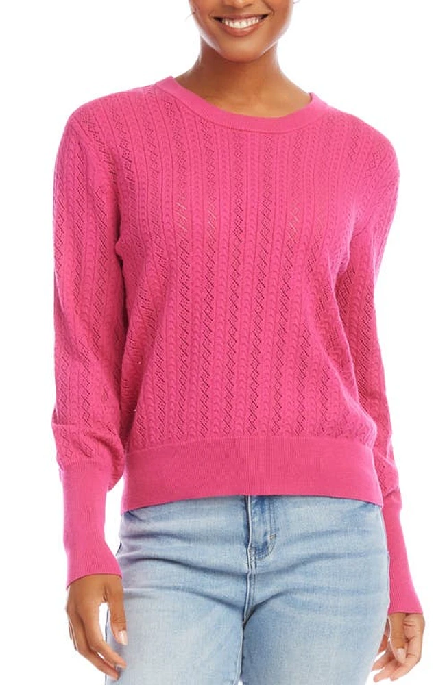 Karen Kane Pointillé Knit Sweater at Nordstrom,