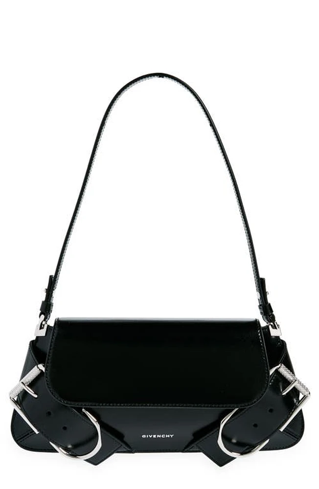 Givenchy Voyou Leather Flap Shoulder Bag in Black at Nordstrom