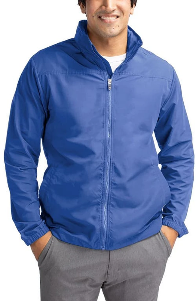 Cutter & Buck Charter Water Resistant Packable Full Zip Recycled Polyester Jacket at Nordstrom,