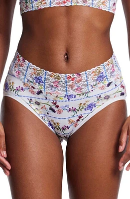 Hanky Panky Print Supima Cotton French Briefs Flower Crown at Nordstrom,