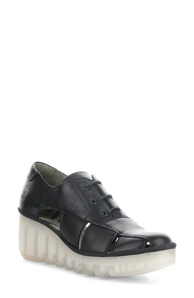 Fly London Bogi Platform Wedge Oxford Mousse at Nordstrom,