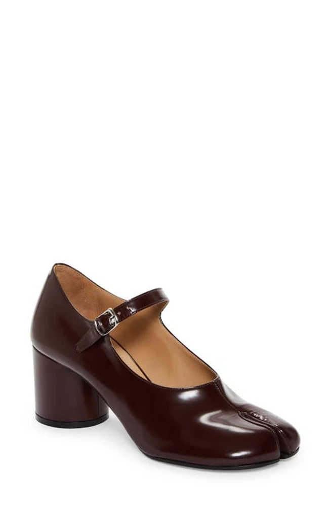 Maison Margiela Tabi Mary Jane Pump Bordeaux at Nordstrom,