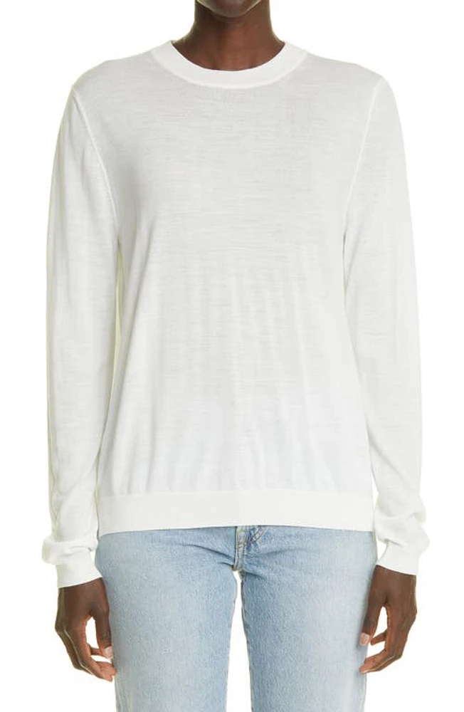 PARTOW Greta Virgin Wool Sweater Ivory at Nordstrom,