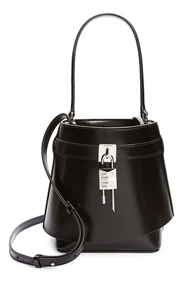 Givenchy Shark Lock Leather Bucket Bag in Black at Nordstrom